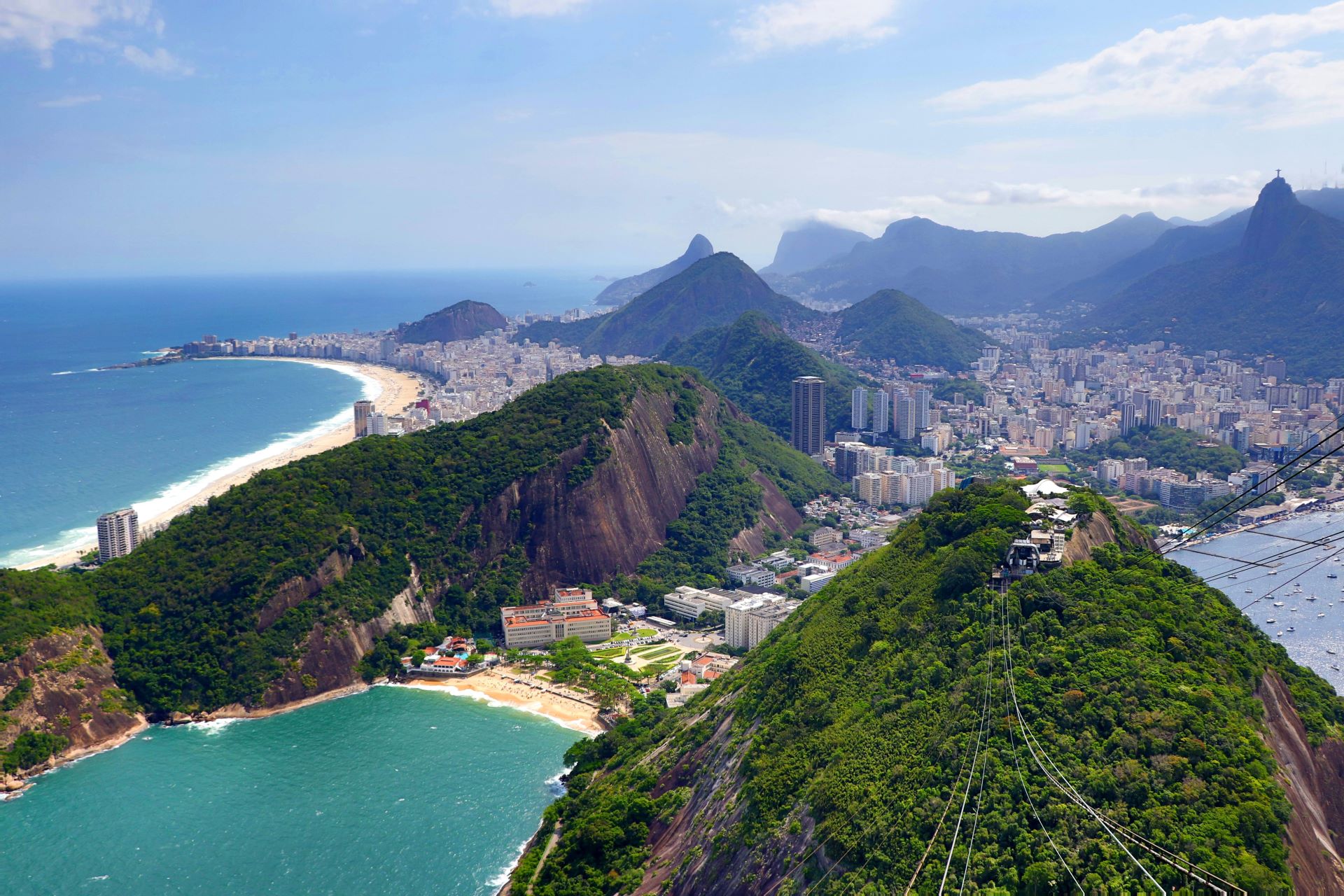 aerial view copacabana