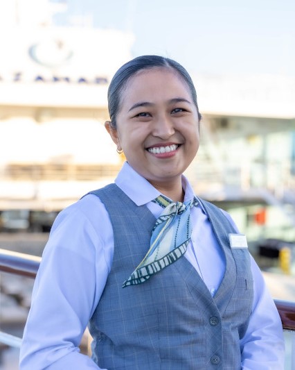 Smiling Azamara Employee