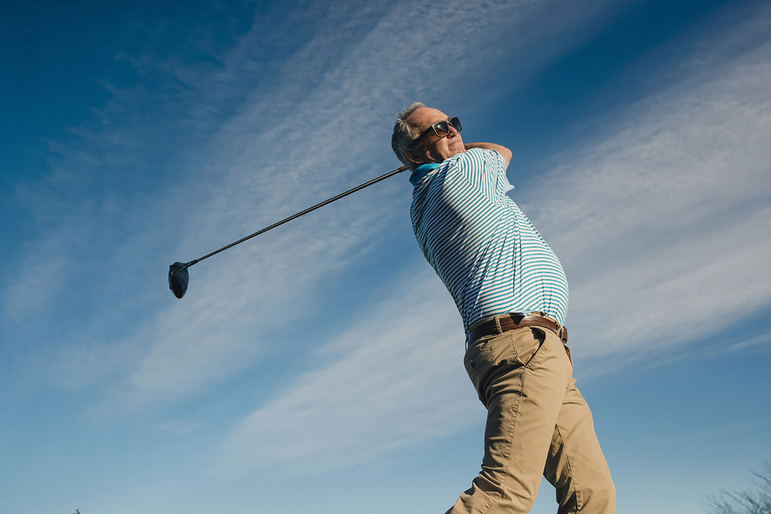 Senior Man Playing Golf