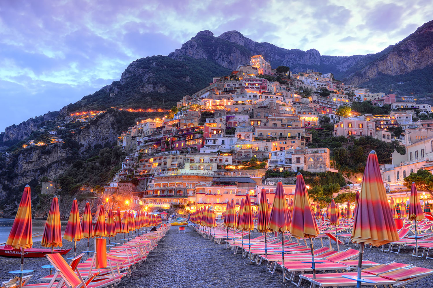 Positano at sunset