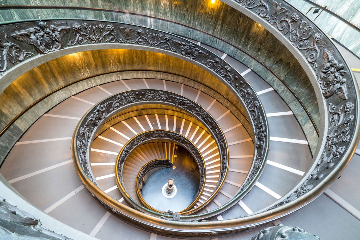 Spiral staircase in Sistine chapel